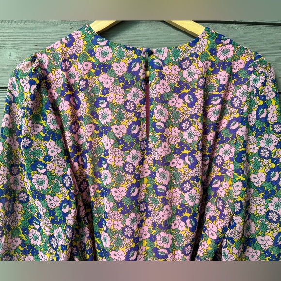 NWT Boden Plisse Pink Floral Ruffle Mini Dress Sz 8 - Picture 12 of 16